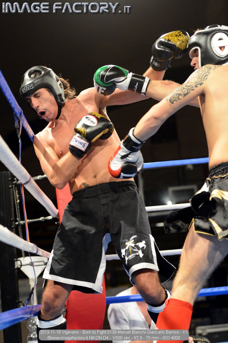 2013-11-16 Vigevano - Born to Fight 0139 Manuel Bianchi-Giancarlo Barresi - K1